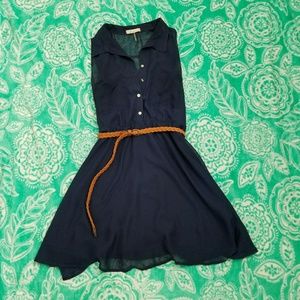 FreeBird Navy Dress